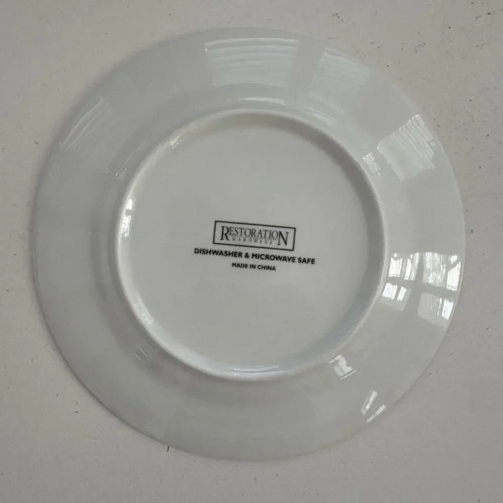 Restoration Hardware Appetizer Plates Classic French Wine & Cheese Theme